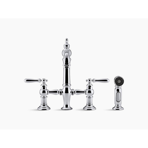 Kohler Artifacts® Widespread Bathroom Faucet with Drain Assembly